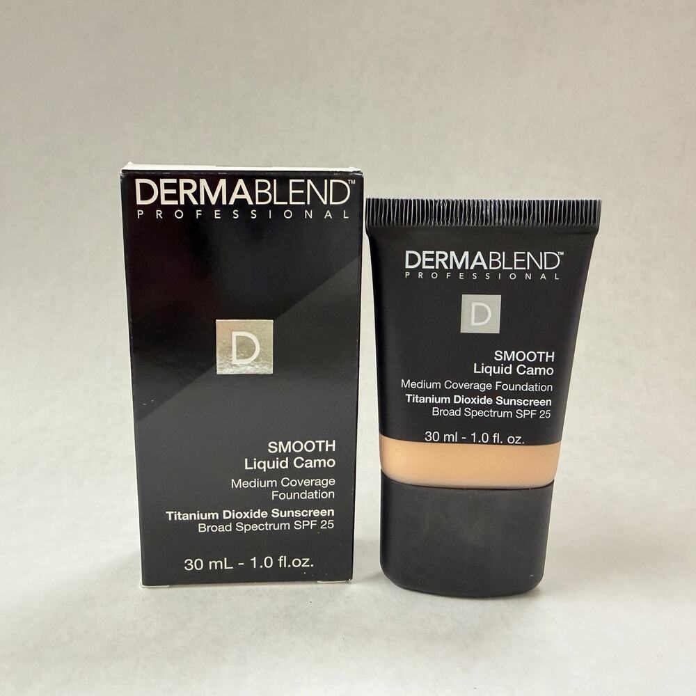 New Dermablend Smooth Liquid Camo Medium Coverage Foundation 1 oz Linen 0C